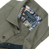 Stretchy Plain But Not Plain sage Cotton Shirt